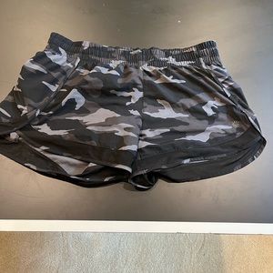 Athleta camo running shorts